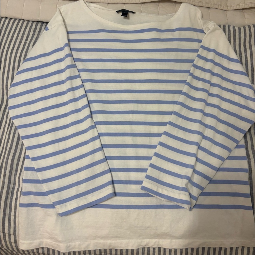 J. Crew Cream Long Sleeve Top